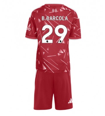 Liverpool Bradley Barcola #29 Hjemmebanetrøje Børn 2026-27 Kortærmet (+ Korte bukser)